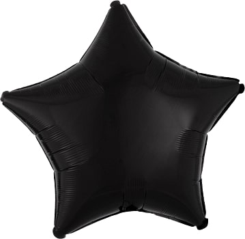 Pastel Black Star Foil Balloon 18″ (00685)