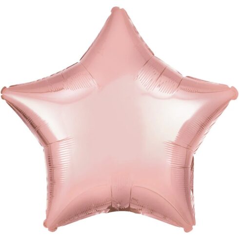 Metallic Pearl Pink Star Foil Balloon 18″ (06902)