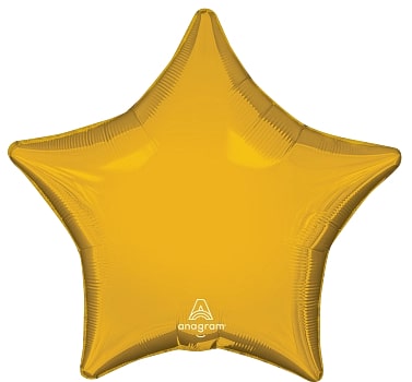 Metallic Gold Star Foil Balloon 18″ (30585)