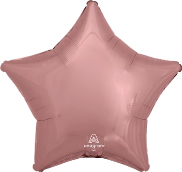 Metallic Rose Gold Decorator Star Foil Balloon 18″ (36187)