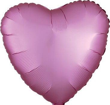 Satin Luxe Flamingo Heart Foil Balloon 18" (36822)