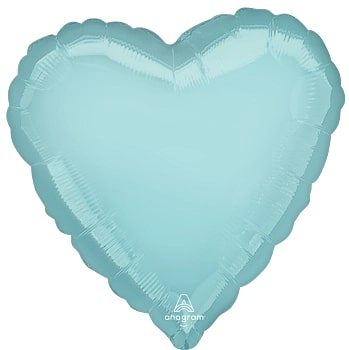 Pastel Pearl Blue Heart Foil Balloon 18″ (80046)