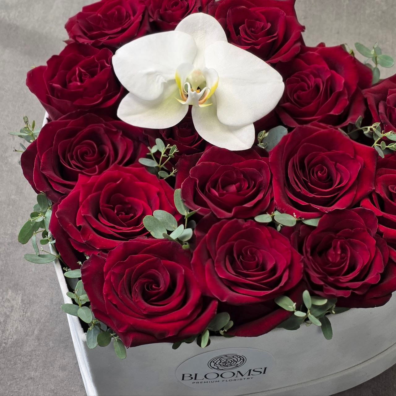 Velvet Heart – Luxury Red Rose & Orchid Box