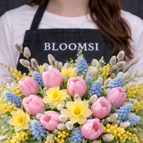 Florist Choice Daily Deal spring flower bouquet by BLOOMSI florist