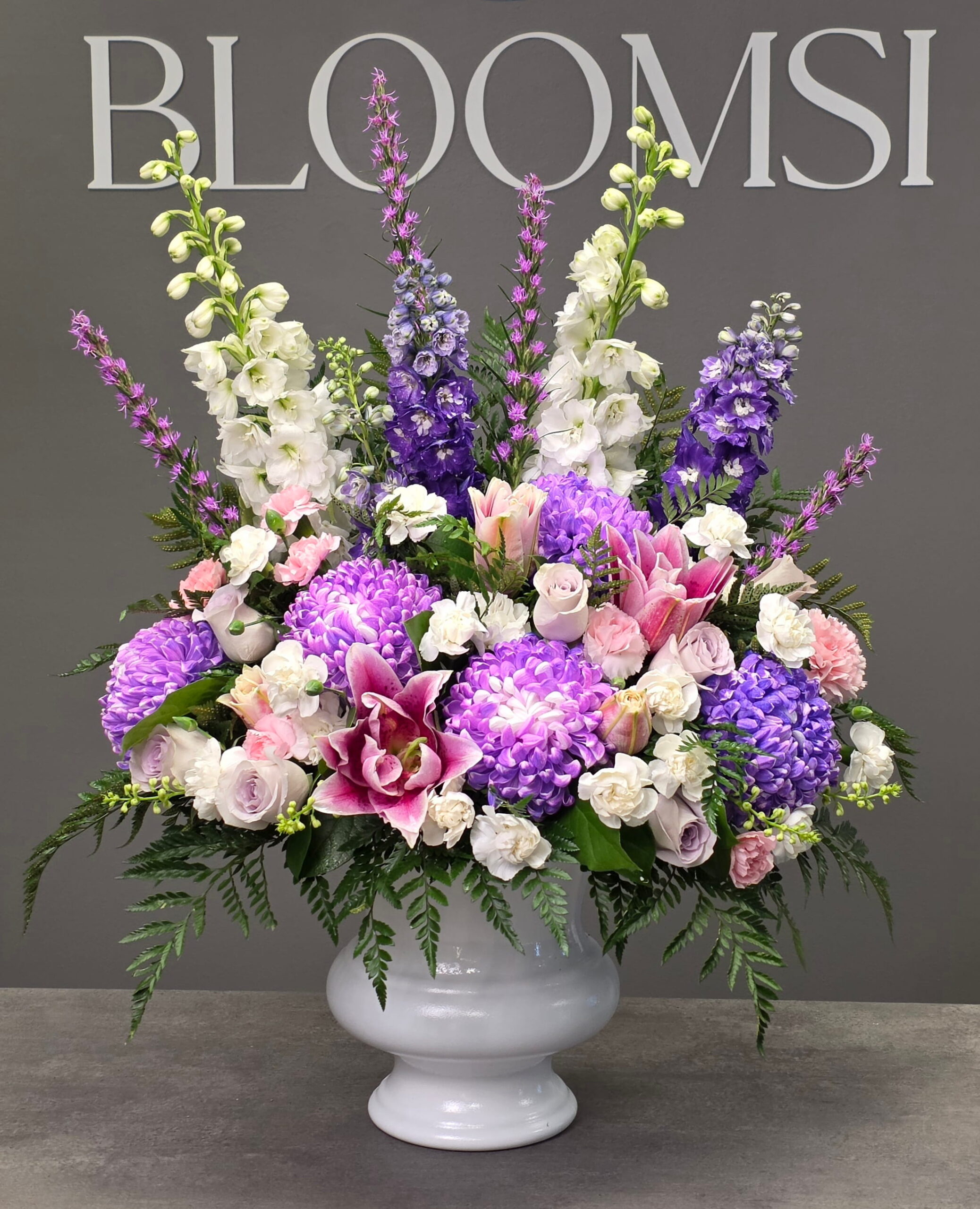 Heavenly Lavender Tribute Arrangement