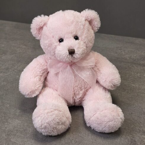 Pink Teddy Bear plush gift add-on by BLOOMSI