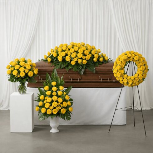 Yellow Rose Funeral Collections