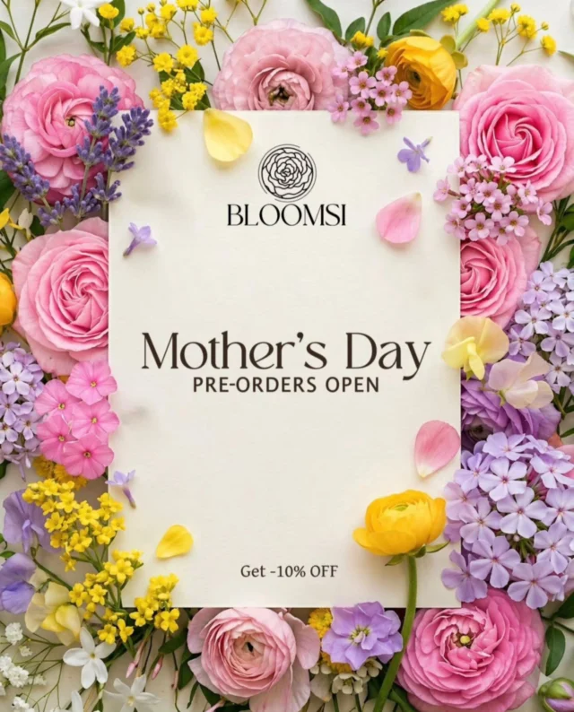 Mother’s Day is coming, and we’ve officially opened our pre-orders 🤍🌸
Place your order now and get 10% off ✨
It’s the easiest way to make sure everything is ready and perfect for that special day.
Why pre-order?
• Better prices
Closer to Mother’s Day, flower prices always go up. Ordering in advance helps you lock in a better price.
• Extra 10% off
You’re not just saving — you’re getting an additional discount on top.
• Wider selection
When you order early, you have access to more options, styles, and flowers — no need to choose from what’s left.
• No last-minute stress
Your flowers are reserved специально for you, so you don’t have to worry about availability, delivery, or running around last minute.
All details, designs, and options are already available on our website 👇

Order online www.bloomsi.ca
Pickup in Oakville
Delivery across the GTA & Toronto
1131 Invicta Dr, Oakville
 +1 416 624 4947 

#bloomsi #oakville #torontoflowers #oakvilleflorist
#mothersday❤️